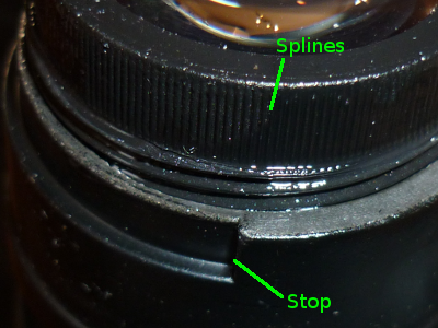Right Eyepiece Dioptre Mechanism