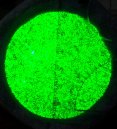 Laser-illuminated aperture